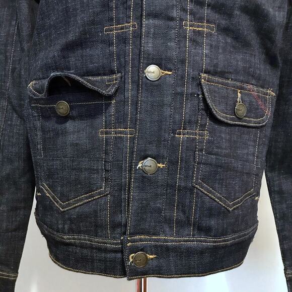 Preme NWOT Dark Wash Jean Jacket Men M - Picture 6 of 16